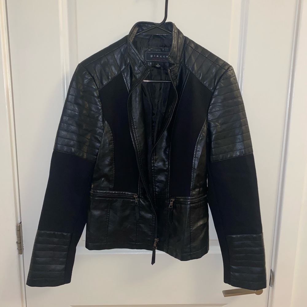 Giacca Black Leather Jacket